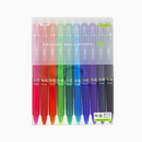 Pilot FriXion Ball Knock 05 Retractable Gel Pen - 10 Color Set