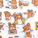 Happy Corgi Paper Stickers