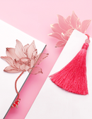 Lotus Flower & Koi Fish Pendant Bookmark