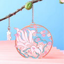 Nine Tailed Fox Pendant Bookmark