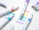 Kokuyo Mark+ 2 Way Marker - 5 Color Set