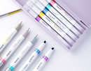 Kokuyo Mark+ 2 Way Marker - 5 Color Set