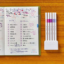 Uni EMOTT Sign Pen - 0.4 mm - 5 Color Set