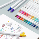 Zebra Clickart Knock Sign Pen 12 Color Set - Dark