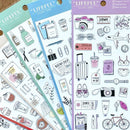 Mind Wave Lifeful Illust Stickers - Cafe