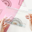 KOKUYO Pastel Cookie Ruler Set