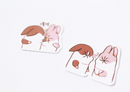 Chubby Rabbit Stickers Set