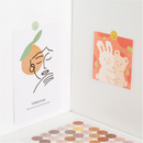 Colorful Emoji Dot Stickers - Gray