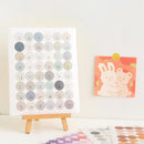 Colorful Emoji Dot Stickers - Gray