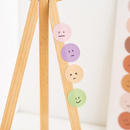 Colorful Emoji Dot Stickers - Gray
