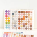 Colorful Emoji Dot Stickers - Pastel
