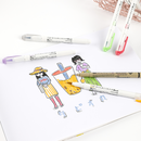 Mildliner Brush Pen Set - Pastel Colors