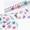 Watercolor Flowers Sticker Set - 6 Sheets
