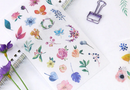 Watercolor Flowers Sticker Set - 6 Sheets