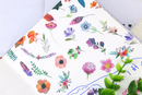 Watercolor Flowers Sticker Set - 6 Sheets