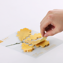 Appree Leaf Sticky Memo Notes - Yellow Oak