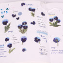 Appree Pressed Flower Stickers - Pansy