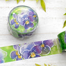 BGM Masking Tape - Watercolor Flowers - Violets