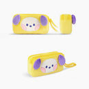 BT21 Minini Plush Double Pockets Zipper Pen Pouch - Chimmy