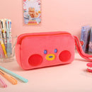 BT21 Minini Plush Double Pockets Zipper Pen Pouch - Tata