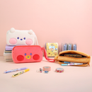 BT21 Minini Plush Double Pockets Zipper Pen Pouch - Tata