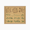 Beverly My Neighbor Totoro Flower Pattern Stamp Set - Spring