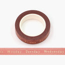 Days Of The Week Washi Tape