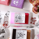 Flower Garden Rubber Stamp - Magnolia