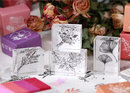 Flower Garden Rubber Stamp - Iris