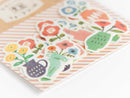 Furukawashiko Flake Stickers - Nordic Flowers