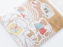 Furukawashiko Flake Stickers - Relaxed Dog