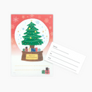 Furukawashiko Snow Globe Christmas Message Card - Christmas Tree - Limited Edition