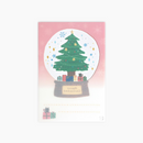 Furukawashiko Snow Globe Christmas Message Card - Christmas Tree - Limited Edition