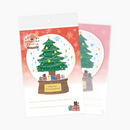 Furukawashiko Snow Globe Christmas Message Card - Christmas Tree - Limited Edition