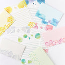 Green Flash Watercolor Letter Set - Blossom