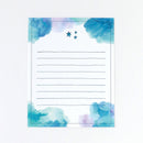 Green Flash Watercolor Letter Set - Starry Night