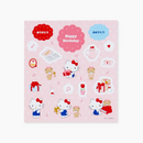 Hello Kitty Greeting Card With Envelope & Stickers