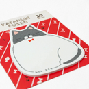 Katanuki Fusen Die-Cut Sticky Notes - Cat
