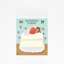 Katanuki Fusen Die-Cut Sticky Notes - Hungry Bear