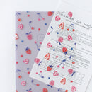 Kohaku A5 Clear Folder - 3 Pockets - Berries