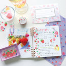 Kohaku A5 Clear Folder - 3 Pockets - Berries