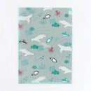 Kohaku A5 Clear Folder - 3 Pockets - Polar Animals