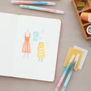 Livework Twin Plus Double-Sided Markers - 10 Color Set - Pastel