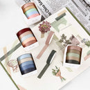 Macaron Color Washi Tape Set - Natural Colors (9 Types)