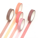 Macaron Color Washi Tape Set - Natural Colors (9 Types)