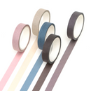 Macaron Color Washi Tape Set - Natural Colors (9 Types)