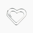 Midori D-Clips Nano Clips - Heart - Box of 16