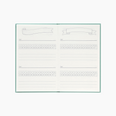 Midori Diary Habit Tracker - Blue Green