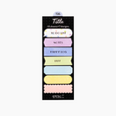 Midori Journal Title Sticky Notes - Colorful