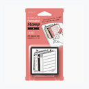 Midori Paintable Stamp - Pre-Inked - Reading List